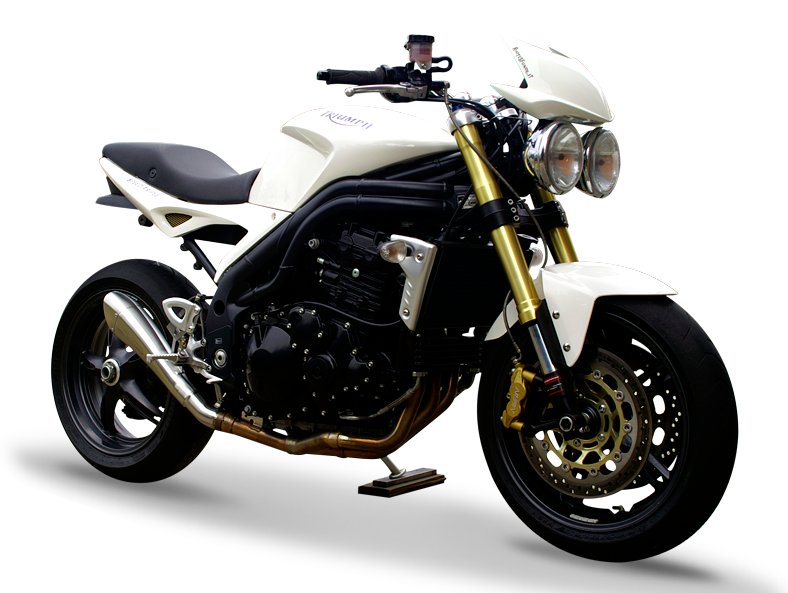 HP CORSE Triumph Speed Triple (05-06) Slip-on Exhaust "Hydroform Inox Satin" (Homologated)