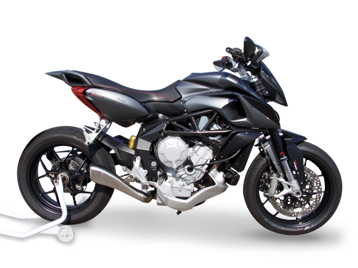 HP CORSE MV Agusta Rivale 800 Slip-on Exhaust "Hydroform Satin" (EU homologated)