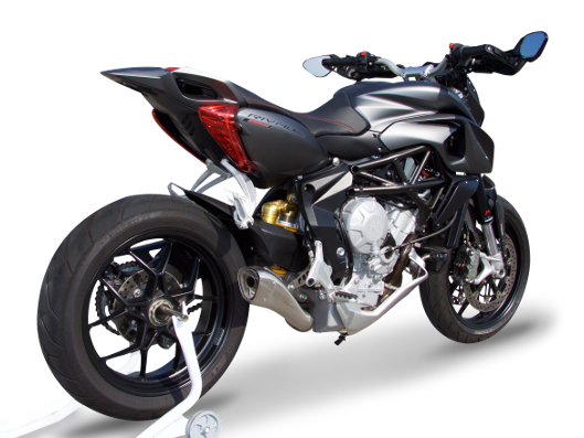 HP CORSE MV Agusta Rivale 800 Slip-on Exhaust "Hydroform Satin" (EU homologated)