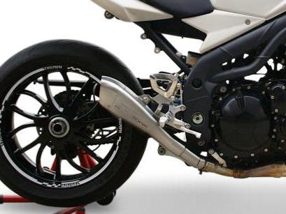 HP CORSE Triumph Speed Triple 1050 (08/10) Slip-on Exhaust "Hydroform Satin" (EU homologated)