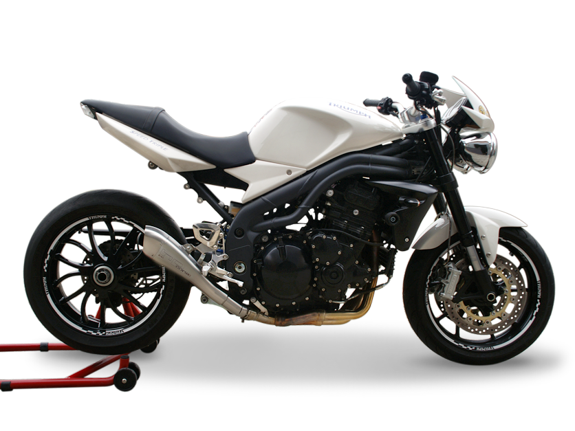 HP CORSE Triumph Speed Triple 1050 (08/10) Slip-on Exhaust "Hydroform Satin" (EU homologated)