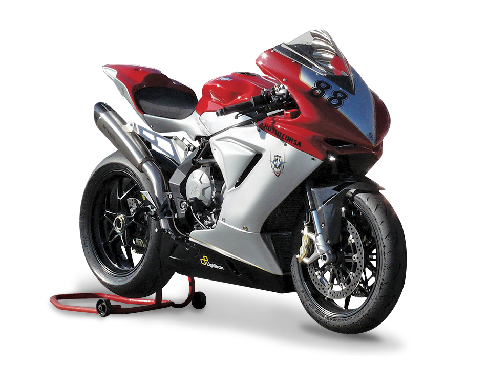 HP CORSE MV Agusta F3 High Position Slip-on Exhaust "Evoxtreme 310 Satin" (EU homologated)