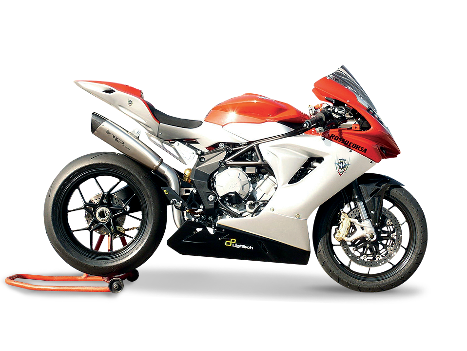 HP CORSE MV Agusta F3 High Position Slip-on Exhaust "Evoxtreme 310 Satin" (EU homologated)