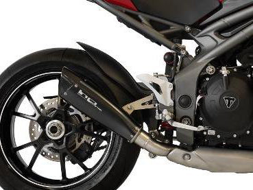 HP CORSE Triumph Speed Triple (16/17) Slip-on Exhaust "Evoxtreme Black" (racing)