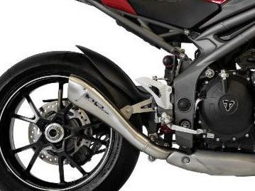 HP CORSE Triumph Speed Triple (16/17) Slip-on Exhaust "Hydroform Satin" (racing)