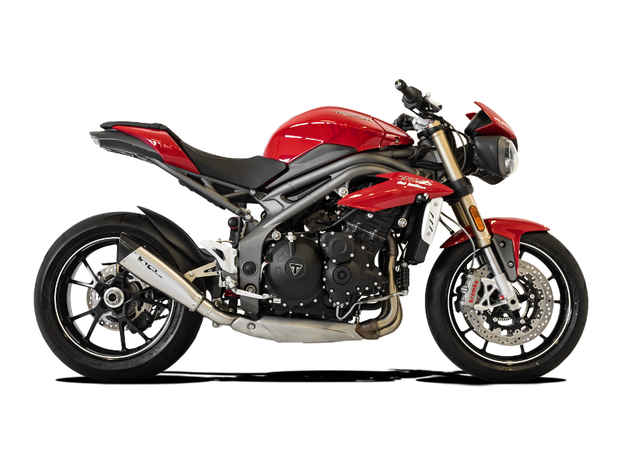 HP CORSE Triumph Speed Triple (16/17) Slip-on Exhaust "Evoxtreme Satin" (racing)