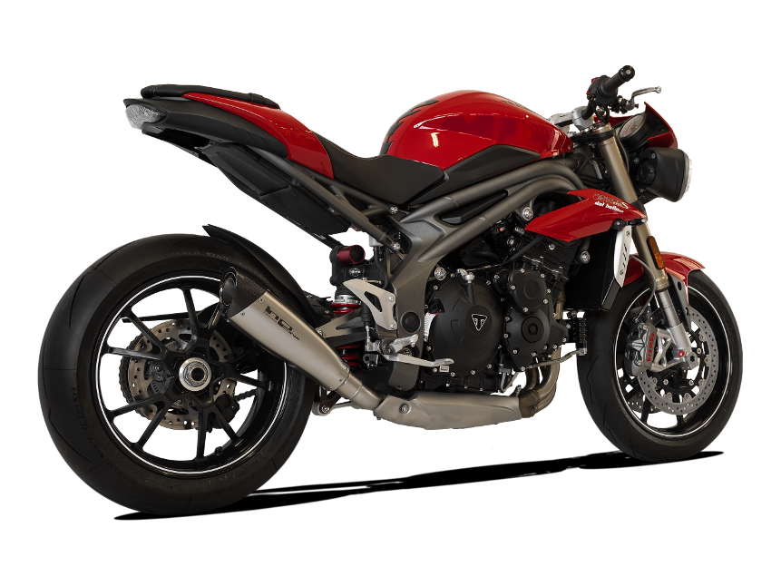 HP CORSE Triumph Speed Triple (16/17) Slip-on Exhaust "Evoxtreme Satin" (racing)