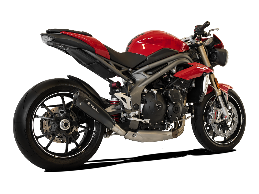 HP CORSE Triumph Speed Triple (16/17) Slip-on Exhaust "Evoxtreme Black" (racing)