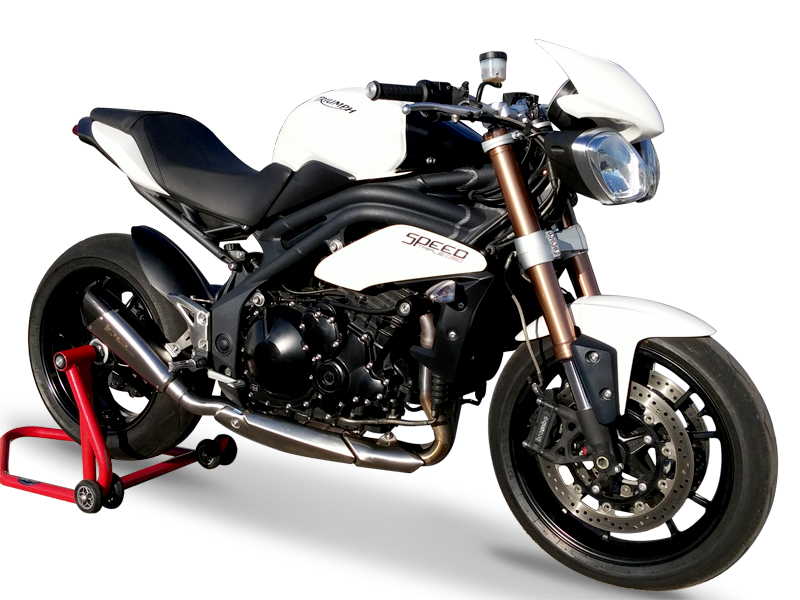 HP CORSE Triumph Speed Triple 1050 (11/15) Slip-on Exhaust "Evoxtreme Satin" (EU homologated)