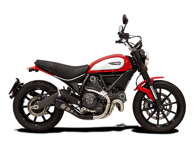 HP CORSE Ducati Scrambler 800 Slip-on Exhaust "Hydroform Black" (EU homologated)