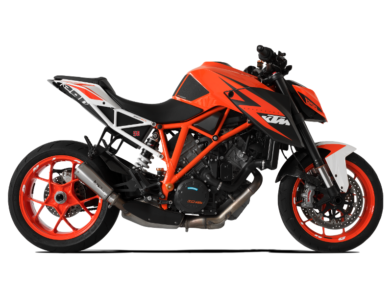 HP CORSE KTM 1290 Super Duke R (14/16) Slip-on Exhaust "GP-07 Satin with Wire Mesh" (racing)