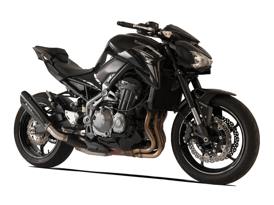 HP CORSE Kawasaki Z900 (17/19) Slip-on Exhaust "Evoxtreme Black" (EU homologated)