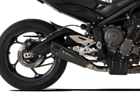 HP CORSE Triumph STREET TRIPLE 765 Slip-on Exhaust "Evoxtreme Black 310 mm" (racing)