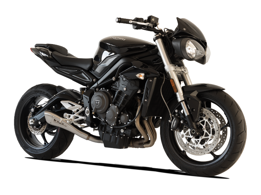 HP CORSE Triumph STREET TRIPLE 765 Slip-on Exhaust "Hydroform Satin" (racing)