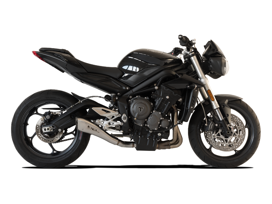 HP CORSE Triumph STREET TRIPLE 765 Slip-on Exhaust "Hydroform Satin" (racing)