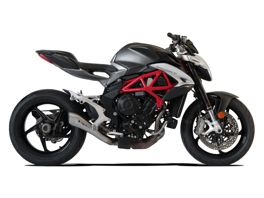 HP CORSE MV Agusta Brutale / Dragster 800 (16/18) Slip-on Exhaust "Hydroform Satin" (racing)