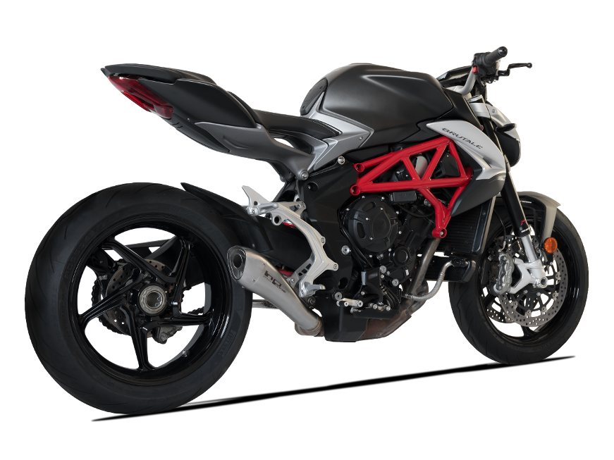 HP CORSE MV Agusta Brutale / Dragster 800 (16/18) Slip-on Exhaust "Hydroform Satin" (racing)