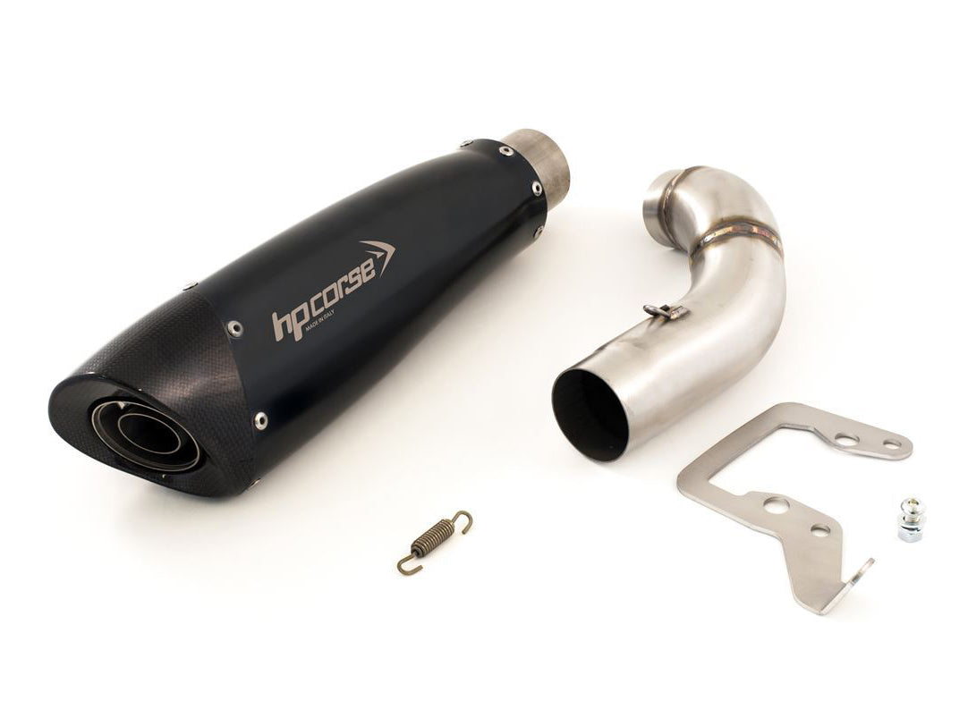 HP CORSE Ducati Hypermotard 1100 Slip-on Exhaust "Evoxtreme 310 Black" (EU homologated)