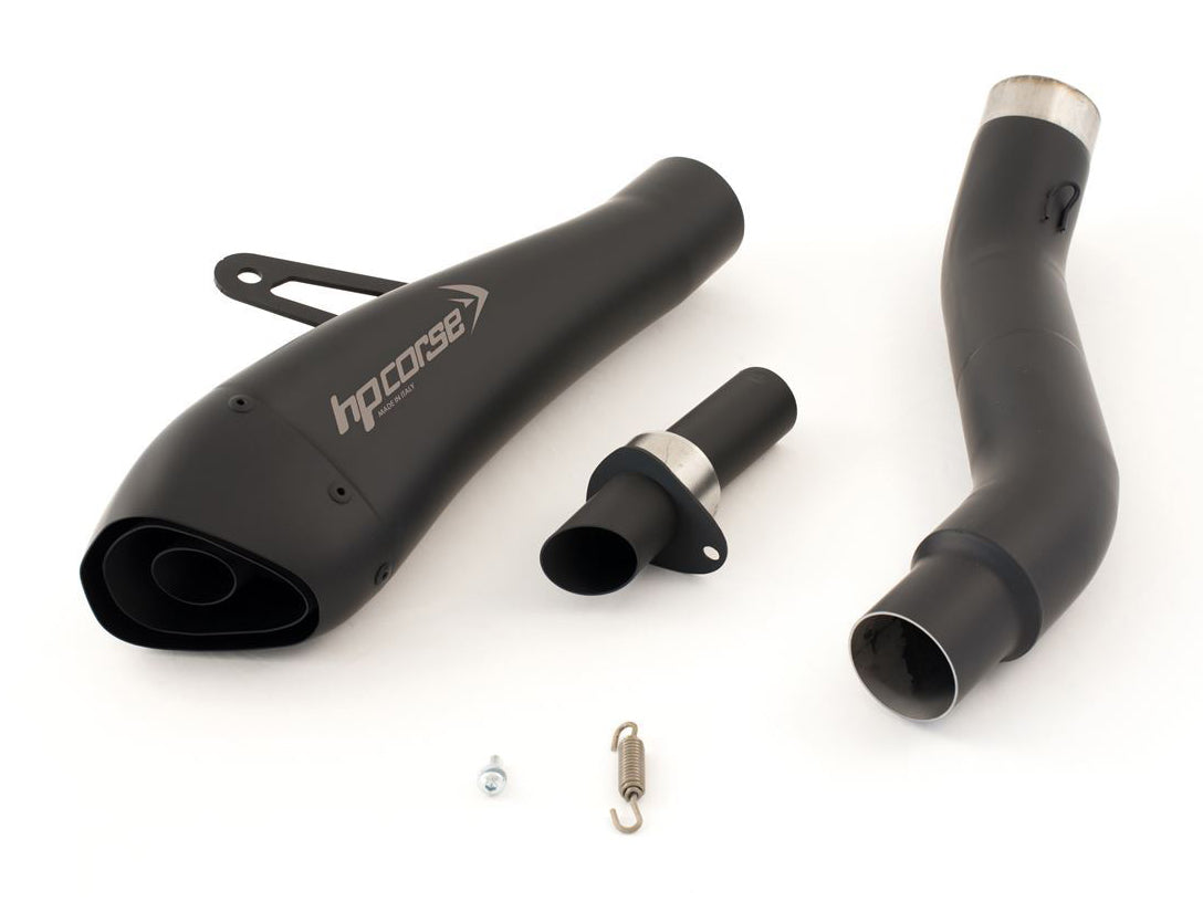 HP CORSE Kawasaki Z800/E Slip-on Exhaust "Hydroform Black" (EU homologated)