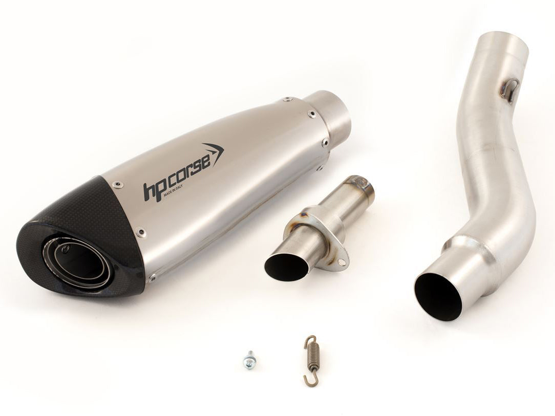 HP CORSE Kawasaki Z800/E Slip-on Exhaust "Evoxtreme Satin" (EU homologated)