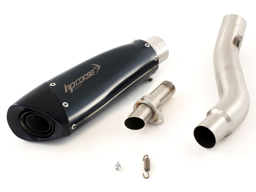 HP CORSE Kawasaki Z800/E Slip-on Exhaust "Evoxtreme Black" (EU homologated)