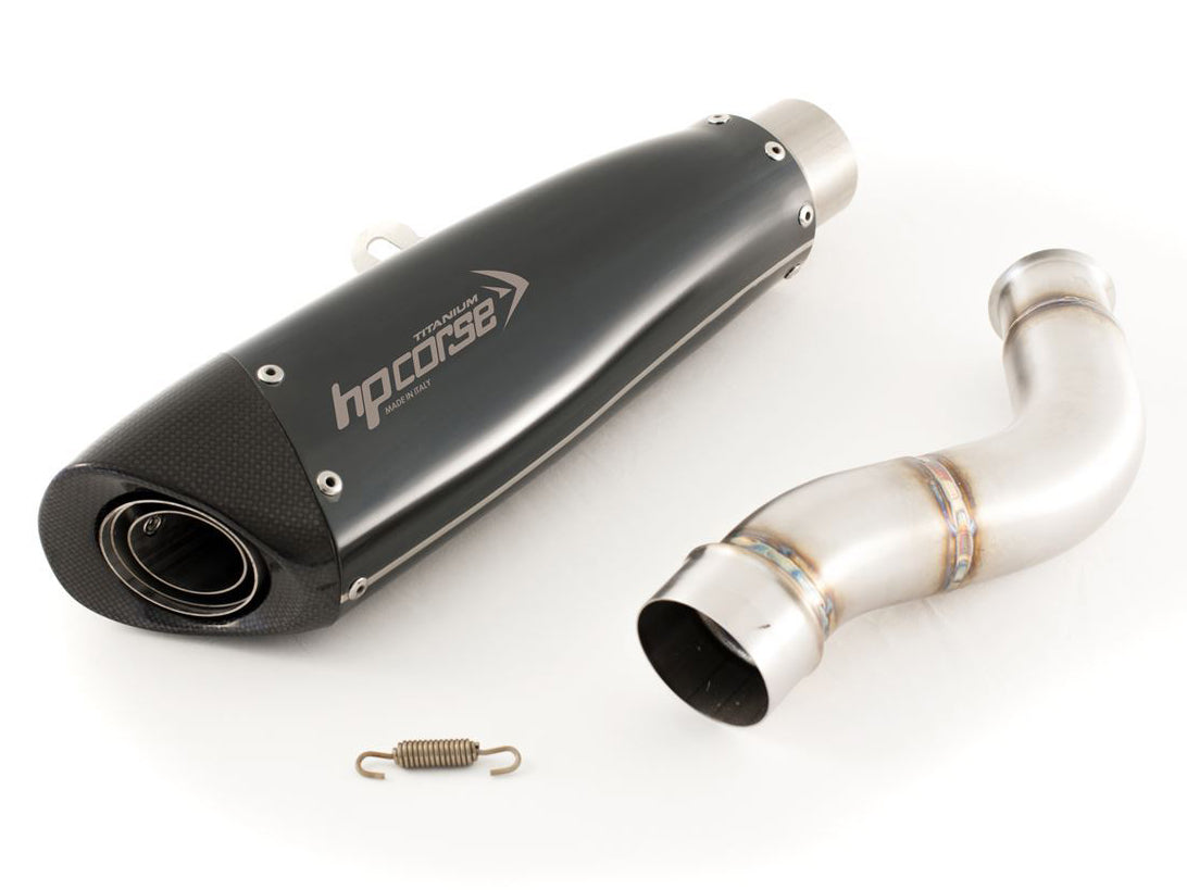 HP CORSE Triumph STREET TRIPLE 765 Slip-on Exhaust "Evoxtreme Black 310 mm" (racing)