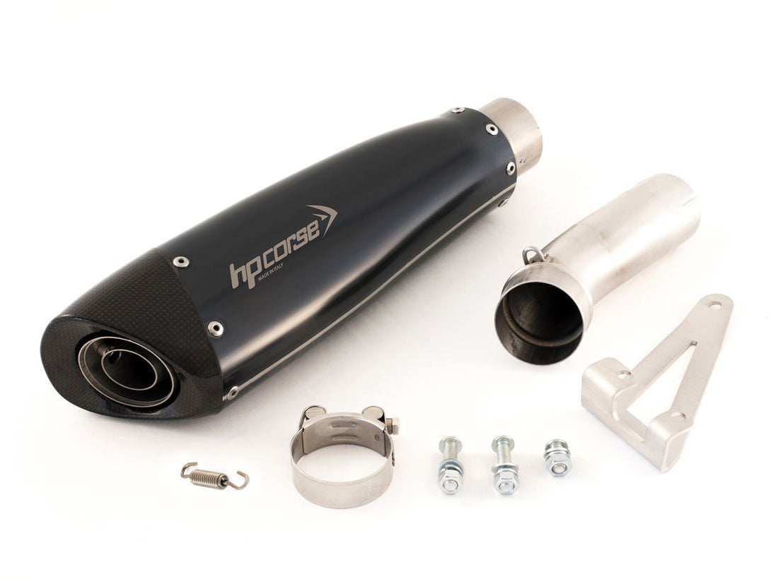 HP CORSE Triumph Speed Triple (16/17) Slip-on Exhaust "Evoxtreme Black" (racing)