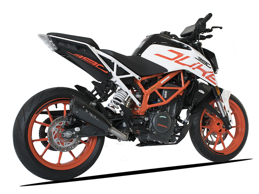 HP CORSE KTM 390 Duke (13/16) Slip-on Exhaust "Evoxtreme Black" (racing)