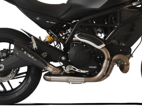 HP CORSE Ducati Monster 797 Slip-on Exhaust "Evoxtreme 260 Black" (racing only)