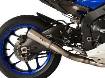 HP CORSE Yamaha YZF-R1 (15/17) Slip-on Exhaust "GP-07 Satin" (racing; with wire mesh)