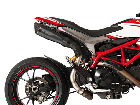 HP CORSE Ducati Hypermotard 821 High Position Slip-on Exhaust "Evoxtreme 310 Black" (EU homologated)