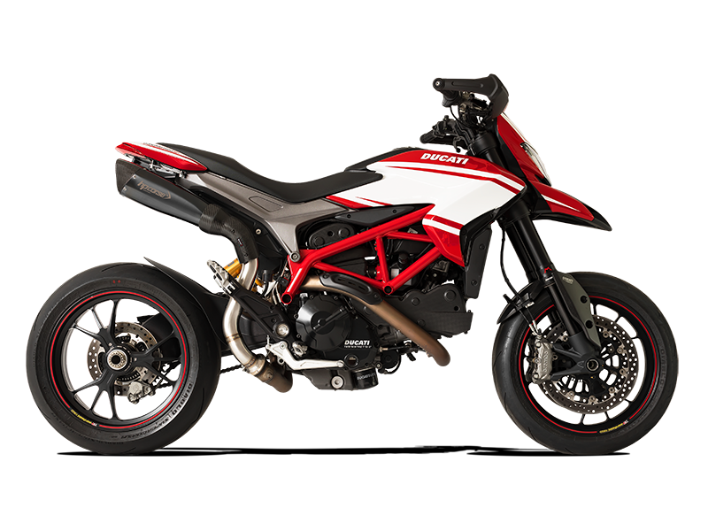 HP CORSE Ducati Hypermotard 821 High Position Slip-on Exhaust "Evoxtreme 310 Black" (EU homologated)