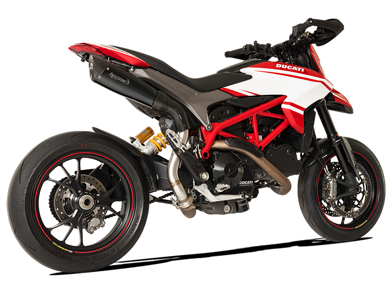 HP CORSE Ducati Hypermotard 821 High Position Slip-on Exhaust "Evoxtreme 310 Black" (EU homologated)