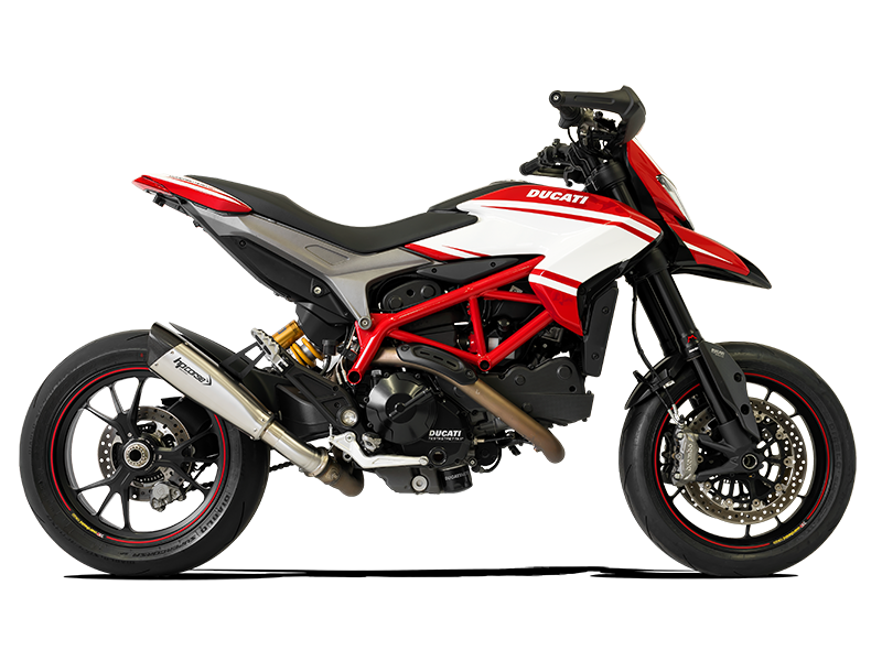 HP CORSE Ducati Hypermotard 821 Low Position Slip-on Exhaust "Evoxtreme 310 Satin" (EU homologated)