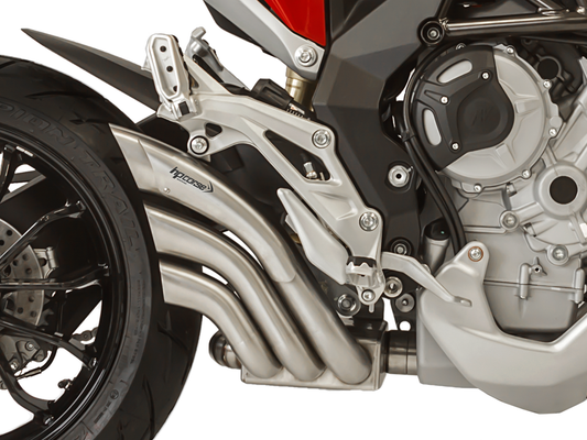 HP CORSE MV Agusta Turismo Veloce Slip-on Exhaust "HydroTre Satin" (EU homologated; with stainless steel cover)