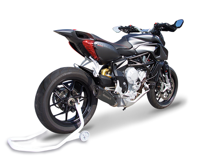 HP CORSE MV Agusta Rivale 800 Low Position Slip-on Exhaust "Evoxtreme 310 Black" (EU homologated)