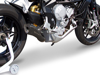 HP CORSE MV Agusta Rivale 800 Slip-on Exhaust "Hydroform Black" (EU homologated)