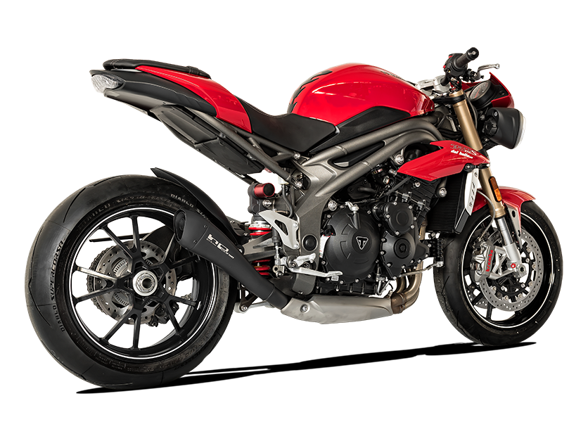 HP CORSE Triumph Speed Triple (16/17) Slip-on Exhaust "Hydroform Black" (racing)