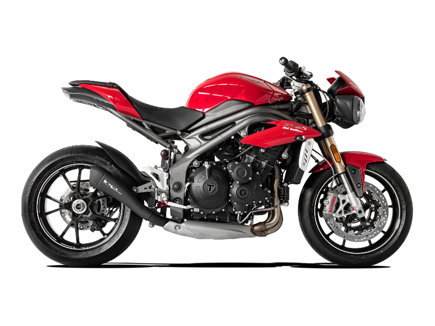 HP CORSE Triumph Speed Triple (16/17) Slip-on Exhaust "Hydroform Black" (racing)