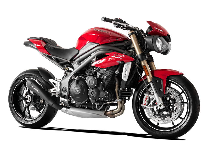 HP CORSE Triumph Speed Triple (16/17) Slip-on Exhaust "Hydroform Black" (racing)