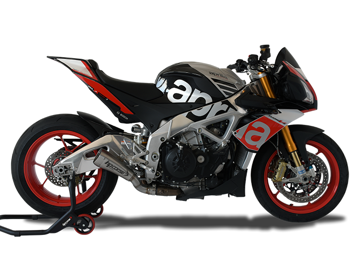 HP CORSE Aprilia Tuono V4 (15/16) Slip-on Exhaust "Hydroform Corsa Short Satin" (racing)