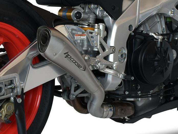 HP CORSE Aprilia Tuono V4 (15/16) Slip-on Exhaust "Hydroform Satin" (racing)