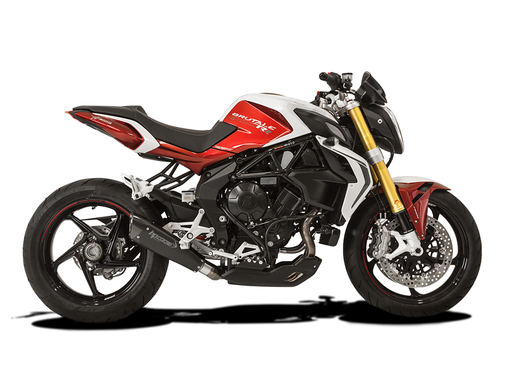 HP CORSE MV Agusta Brutale 675/800 Slip-on Exhaust "Evoxtreme 310 Black" (EU homologated)