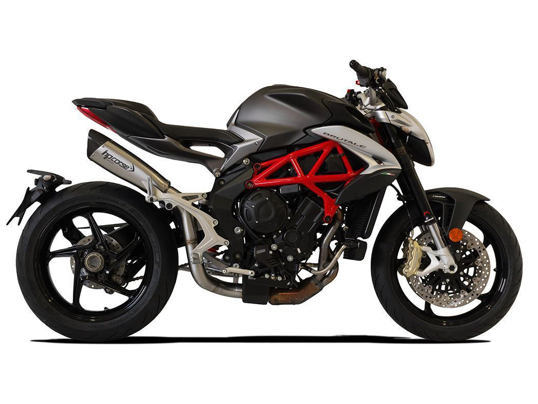 HP CORSE MV Agusta Brutale / Dragster 800 (16/18) Slip-on Exhaust "Evoxtreme 310 Satin" (racing)