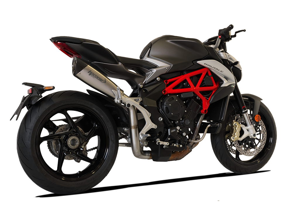 HP CORSE MV Agusta Brutale / Dragster 800 (16/18) Slip-on Exhaust "Evoxtreme 310 Satin" (racing)