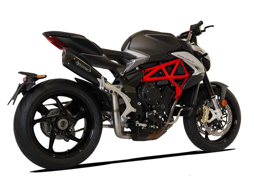 HP CORSE MV Agusta Brutale / Dragster 800 (16/18) Slip-on Exhaust "Evoxtreme 310 Black" (racing)