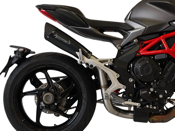 HP CORSE MV Agusta Brutale / Dragster 800 (16/18) Slip-on Exhaust "Evoxtreme 310 Black" (racing)