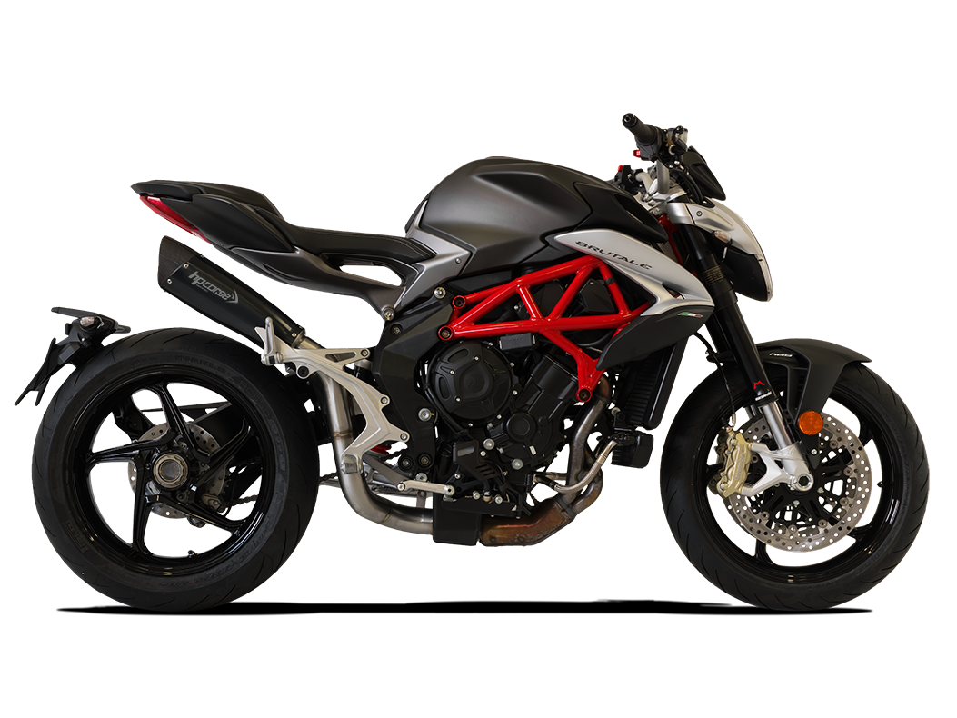 HP CORSE MV Agusta Brutale / Dragster 800 (16/18) Slip-on Exhaust "Evoxtreme 310 Black" (racing)