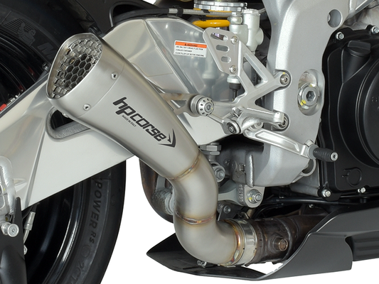 HP CORSE Aprilia RSV4 (15/16) Slip-on Exhaust "Hydroform Corsa Short Satin" (racing)