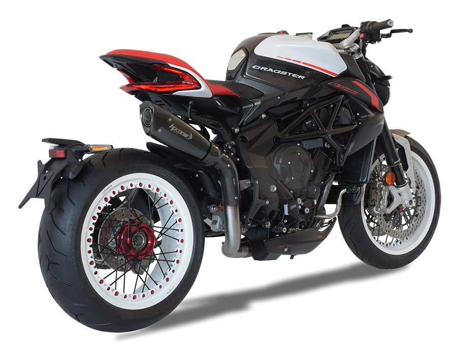 HP CORSE MV Agusta Dragster 800 RR (18/19) High-mount Slip-on Exhaust "Evoxtreme 310 Ceramic Black" (Racing)